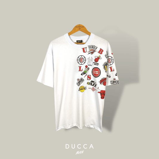 Camiseta NBA Teams Oversized - DUCCA S / Blanco DUCCA