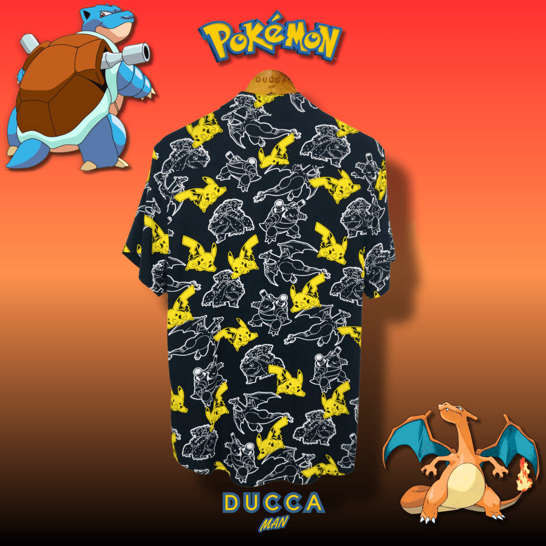 Camisa Hawaiana Pokemon - DUCCA Camisas Hawaianas S DUCCA