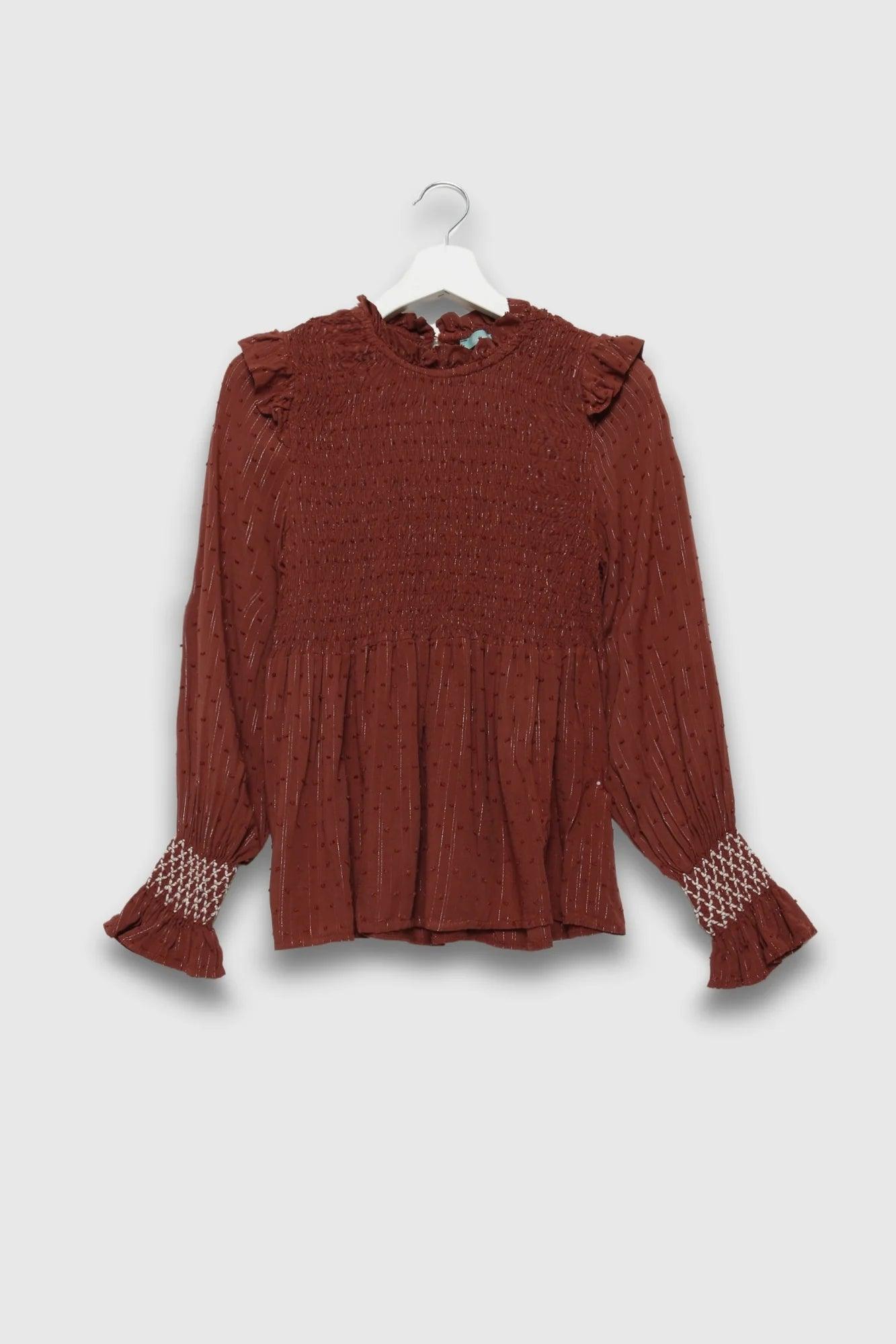 Blusa Graceful Charm - DUCCA Blusas S / Beige DUCCA