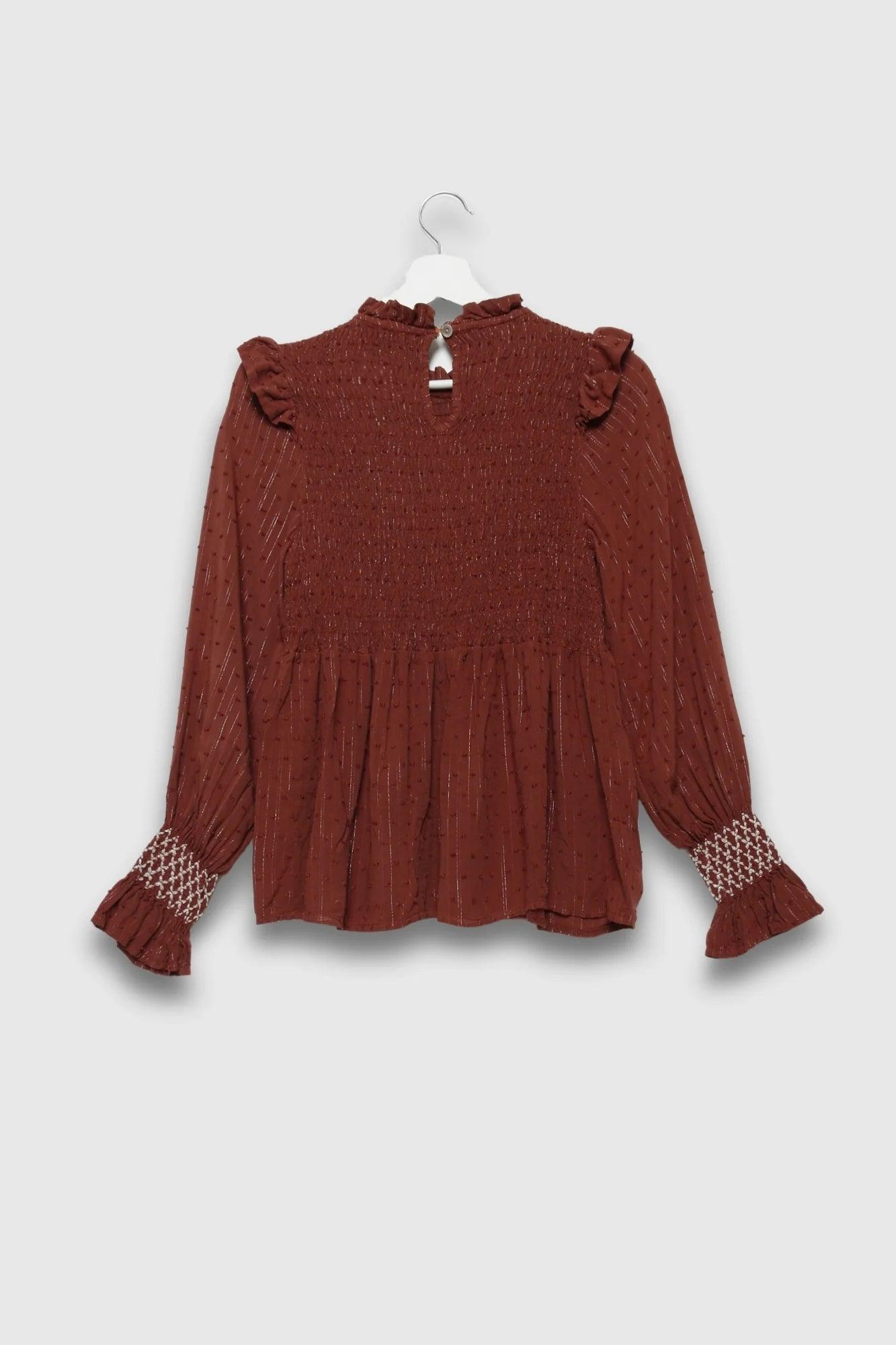 Blusa Graceful Charm - DUCCA Blusas S / Beige DUCCA