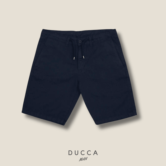 Bermuda Lino - DUCCA Pantalones Cortos 38 / Tostado DUCCA