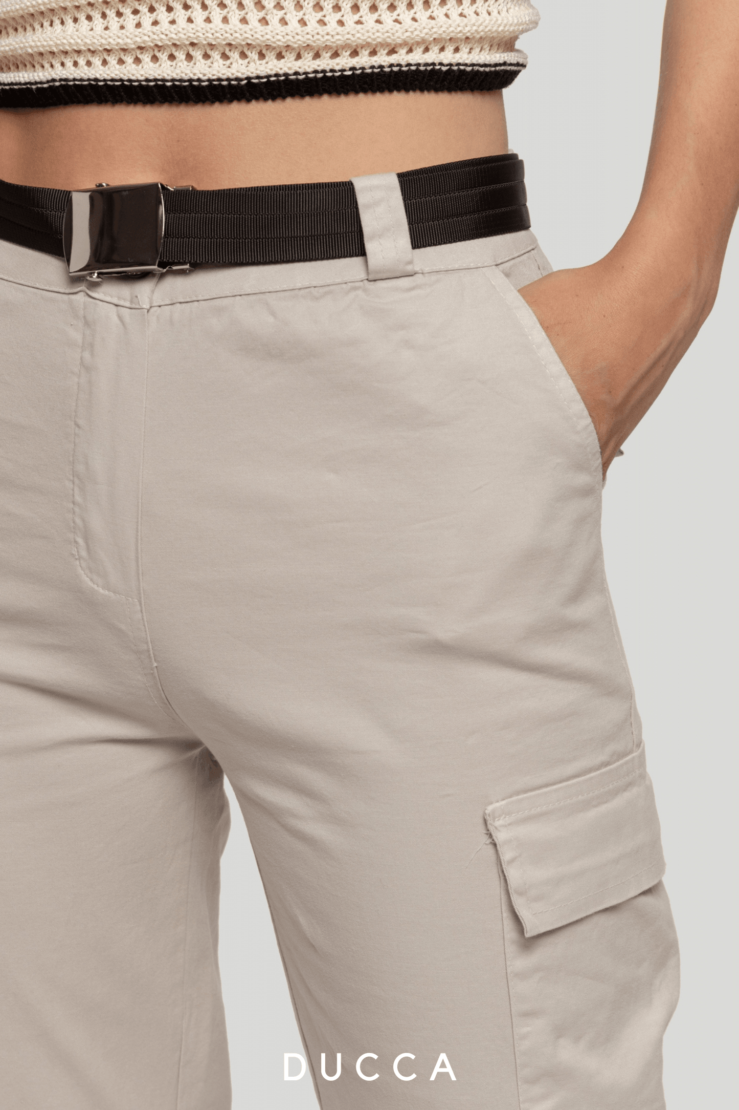 Pantalón Safari Urbano Beige - DUCCA Pantalones Mujer S DUCCA
