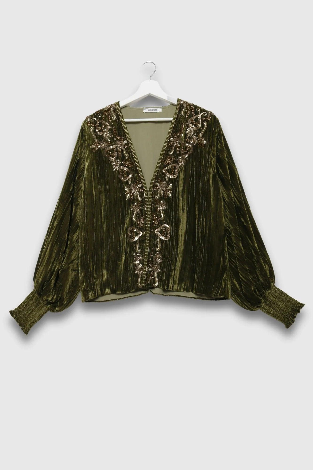 Cárdigan Glamour Velvet - DUCCA Chaquetas Mujer M DUCCA