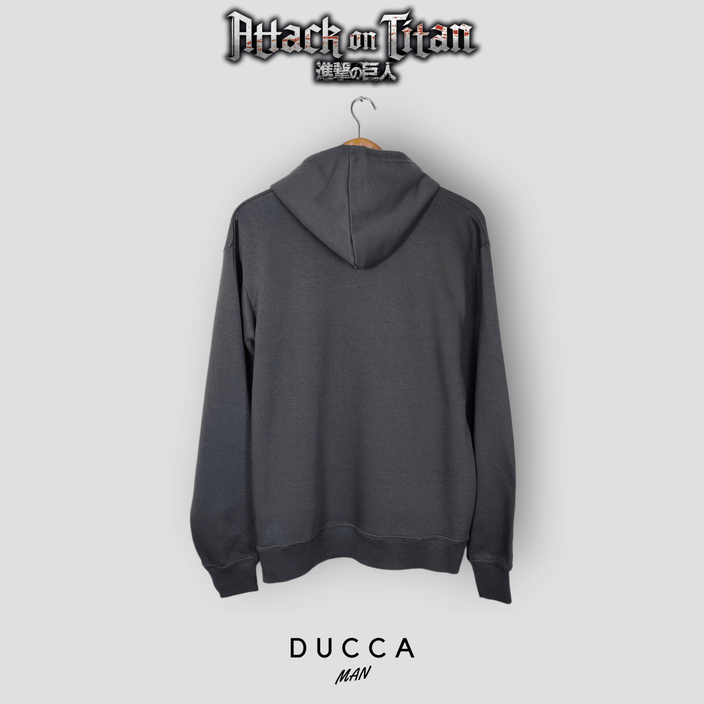Sudadera Ataque a los Titanes - DUCCA Sudaderas Hombre S DUCCA
