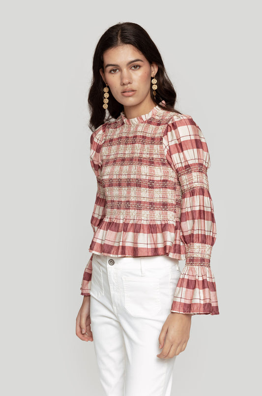 Blusa Peplum Charm Rosa