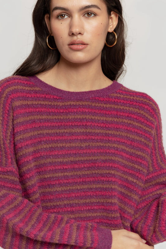 Jersey Wool Chic - DUCCA Jersey Mujer S / Borgoña DUCCA