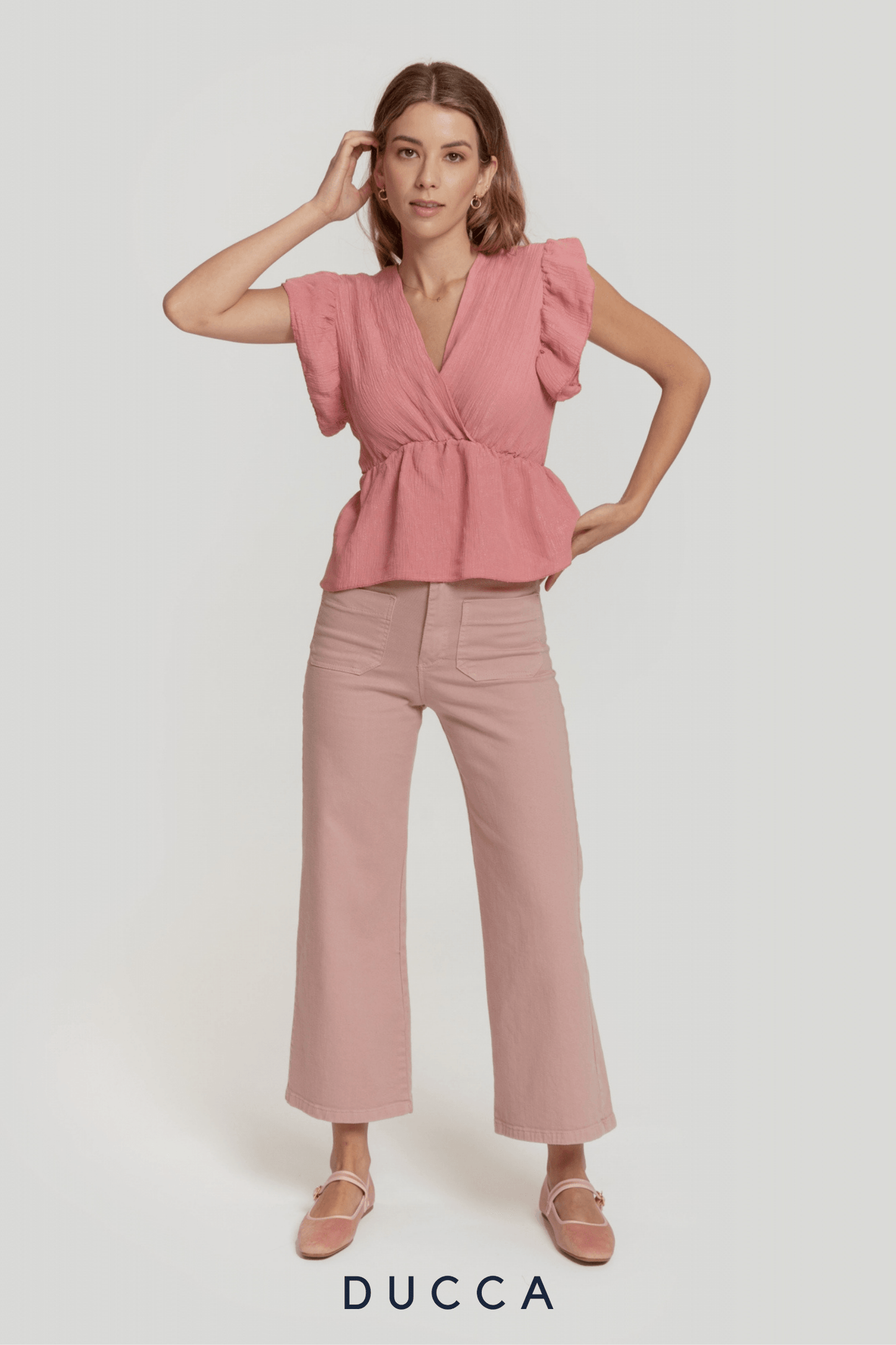 Blusa Massima Grazia Brillo Coral - DUCCA Blusas S DUCCA