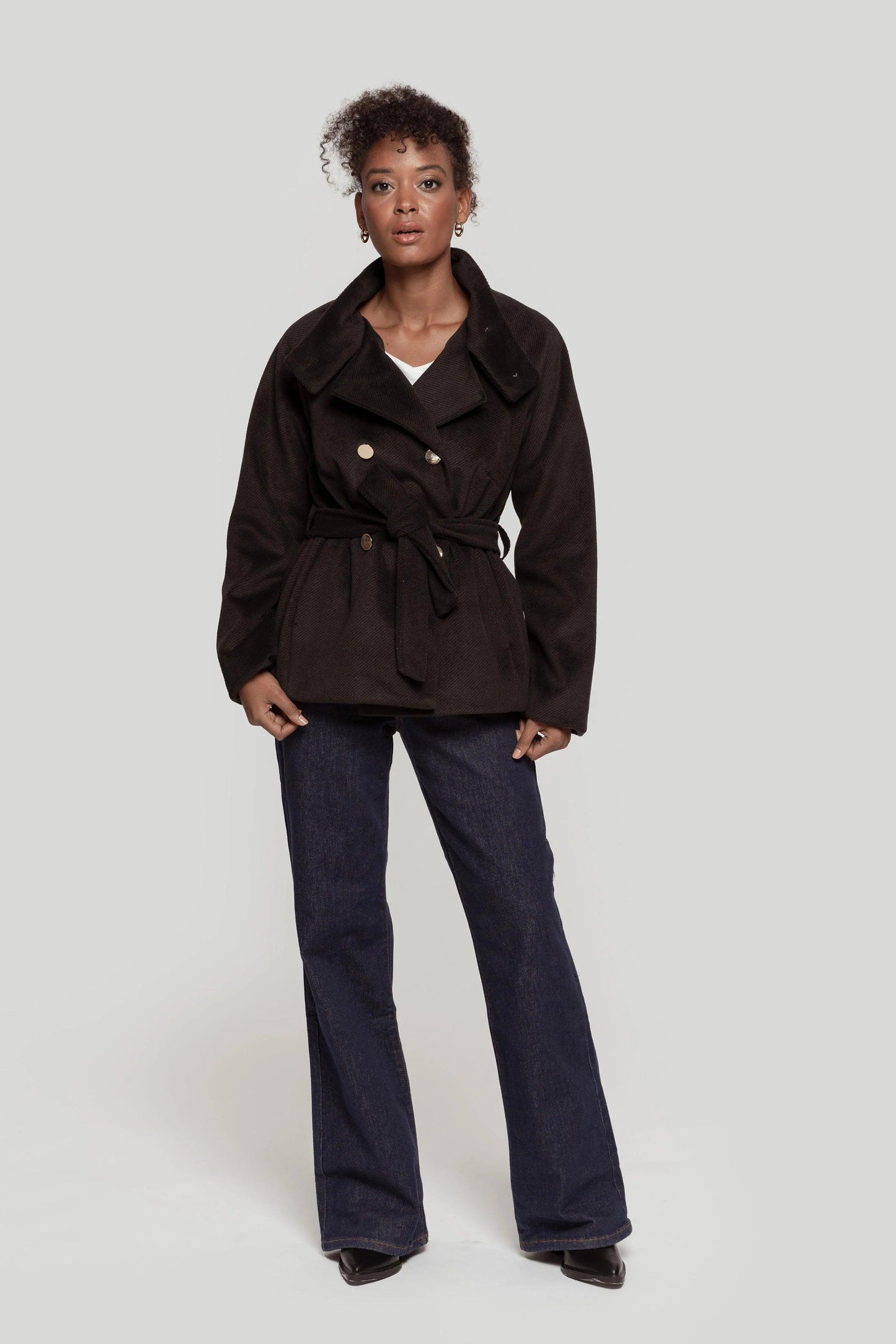 Abrigo Plush Chic - DUCCA Abrigos Mujer Marrón / S DUCCA