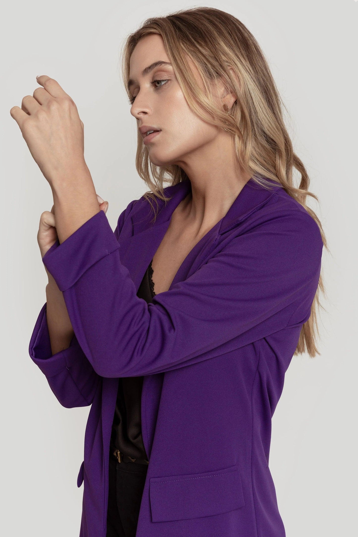 Blazer Elegancia Fluida - DUCCA Blazer Mujer S / Azul marino DUCCA