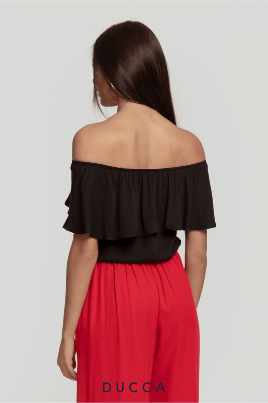 Blusa Aura de Bardot Negro - DUCCA Blusas S DUCCA