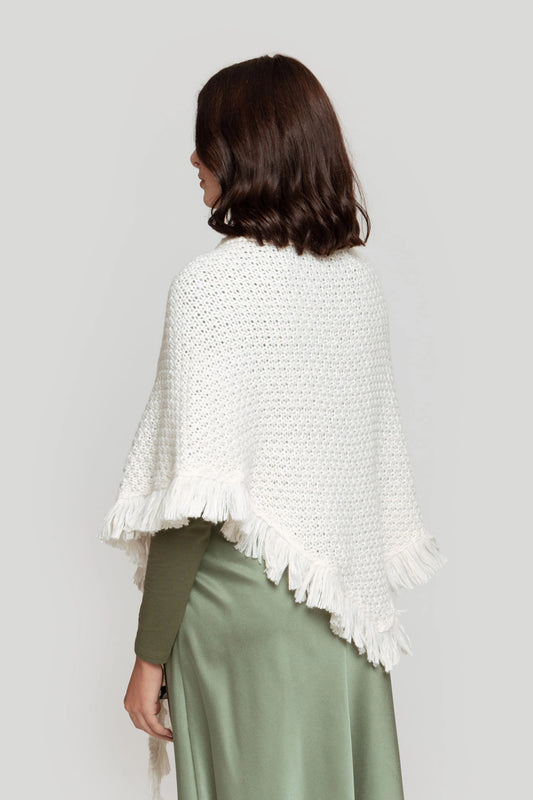 Poncho Trenzas y Flecos - DUCCA Abrigos Mujer Talla única DUCCA