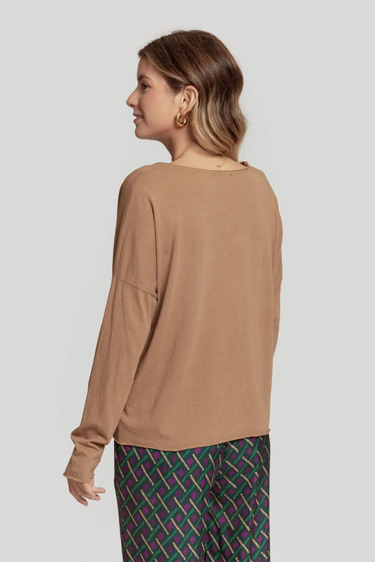 Camiseta Esencia Natural - DUCCA Camiseta Mujer S / Beige DUCCA