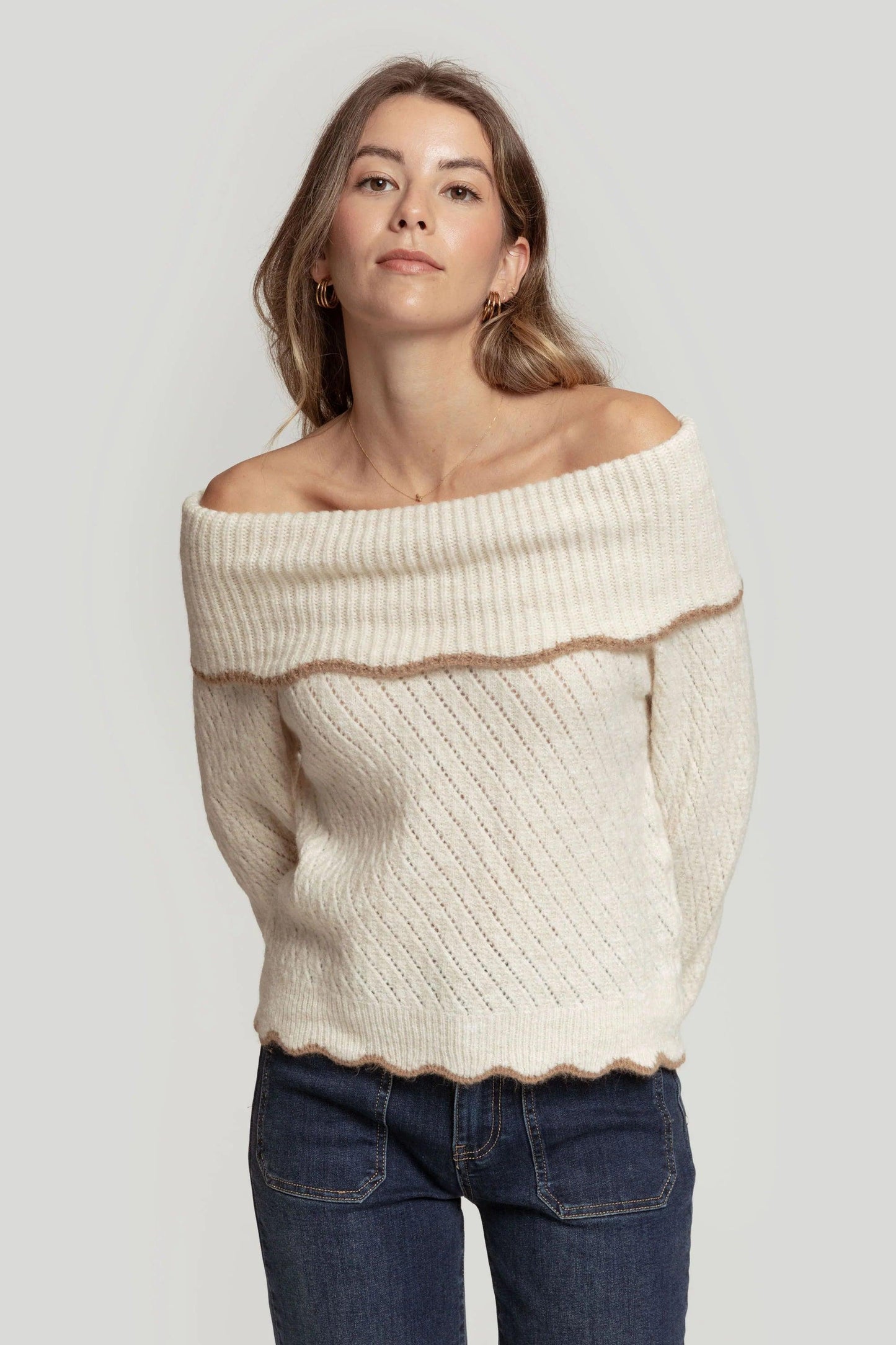 Jersey Grazia Trenzado - DUCCA Jersey Mujer S / Rosa DUCCA