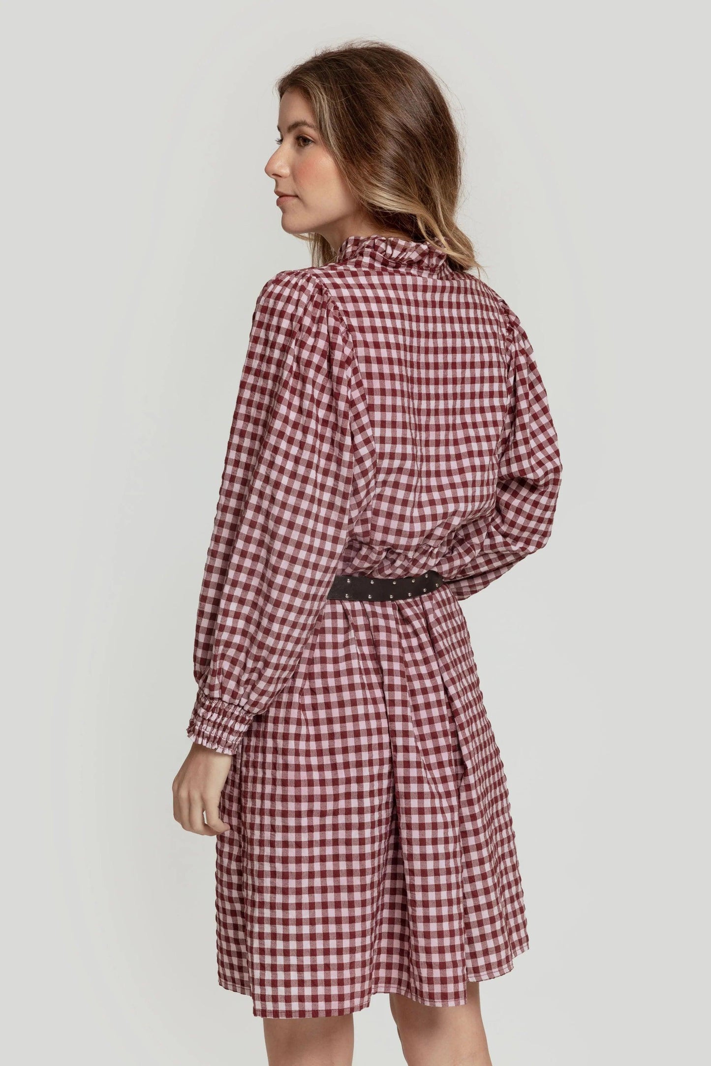 Vestido Estilo Oversize - DUCCA Vestidos S / Borgoña DUCCA