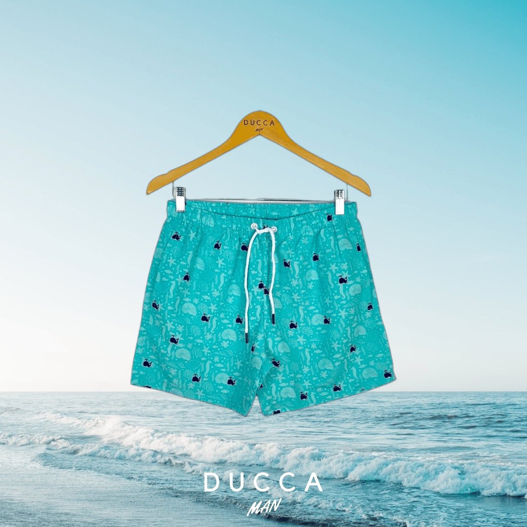 Bañador Buceo con Ballenas - DUCCA M / Verde DUCCA