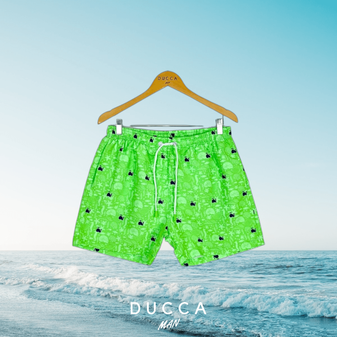 Bañador Buceo con Ballenas - DUCCA M / Verde DUCCA