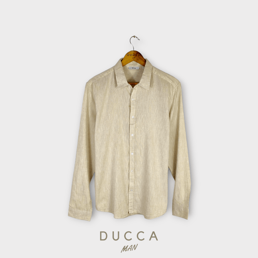 Camisa Linocotón - DUCCA Camisas Hombre Beige / S DUCCA