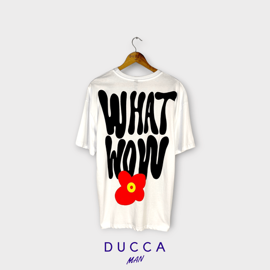 Camiseta Oversized Flowers Blanco - DUCCA Camisetas Oversized S DUCCA