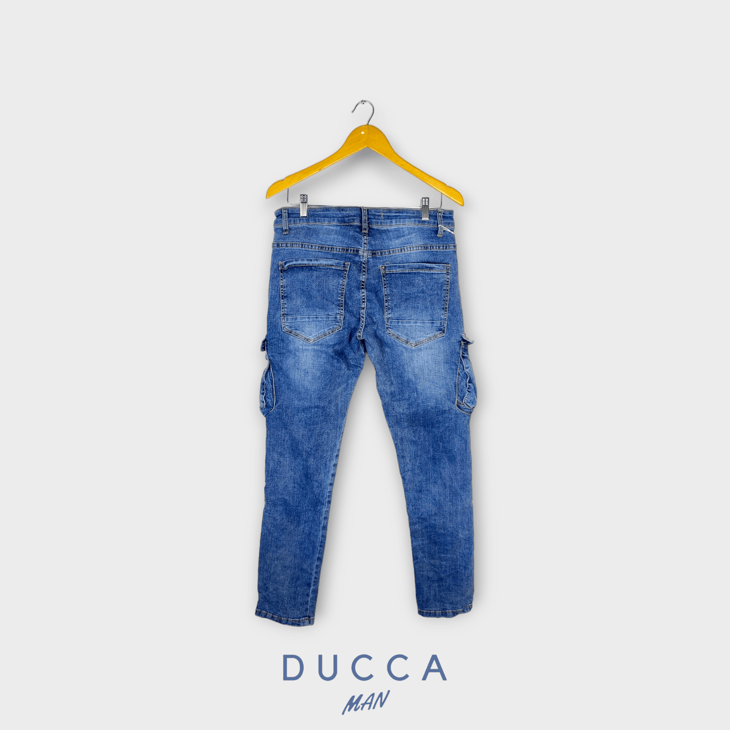 Vaquero Cargo Denim Outfitter - DUCCA Pantalones Hombre 38 DUCCA