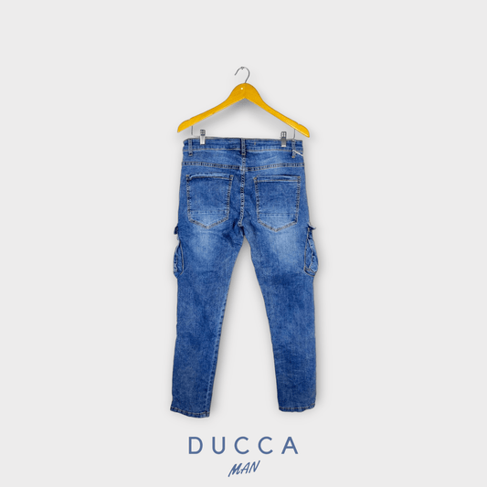 Vaquero Cargo Denim Outfitter - DUCCA Pantalones Hombre 38 DUCCA