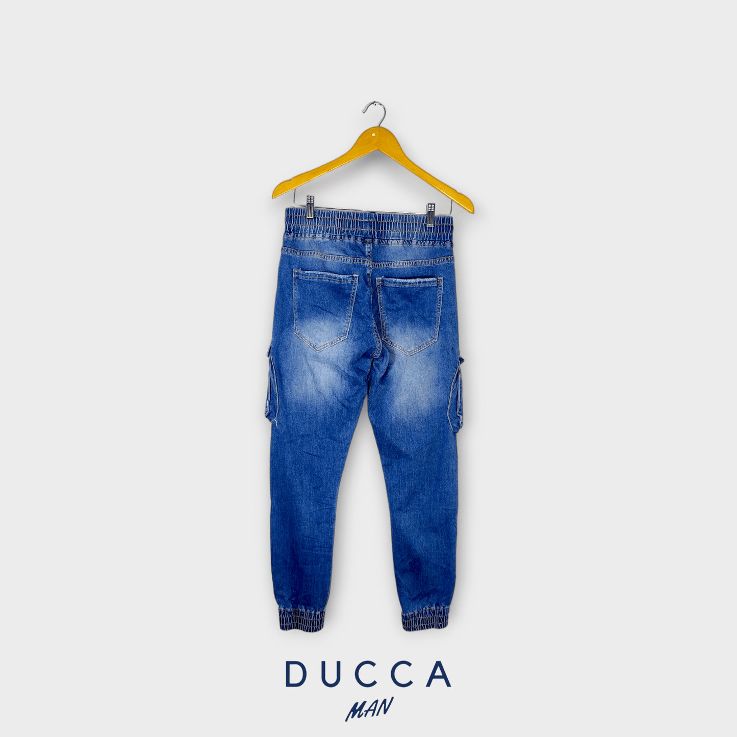 Vaquero Cargo Denim Trekker - DUCCA Pantalones Hombre 38 DUCCA