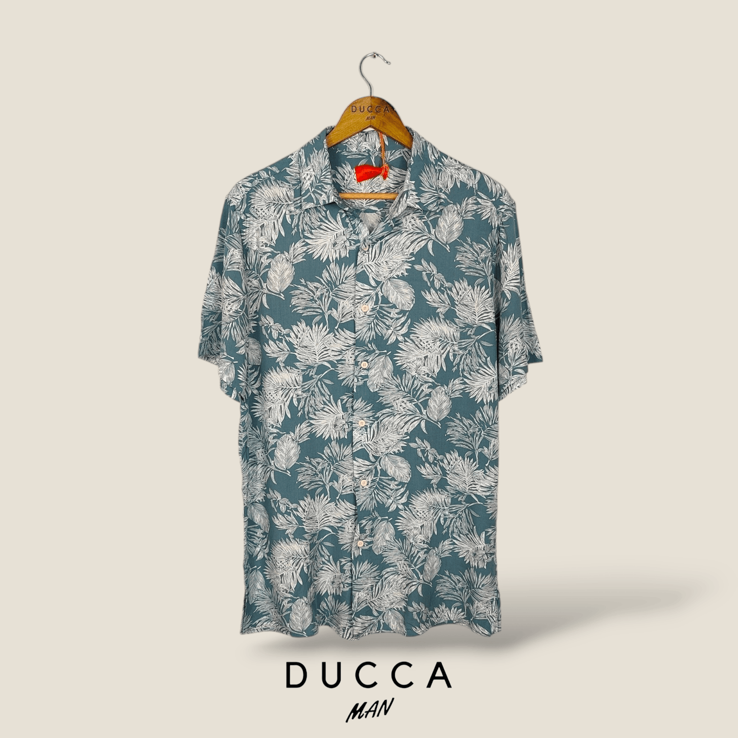 Camisa Hawaiana Selva Blanca - DUCCA Camisas Hawaianas S DUCCA