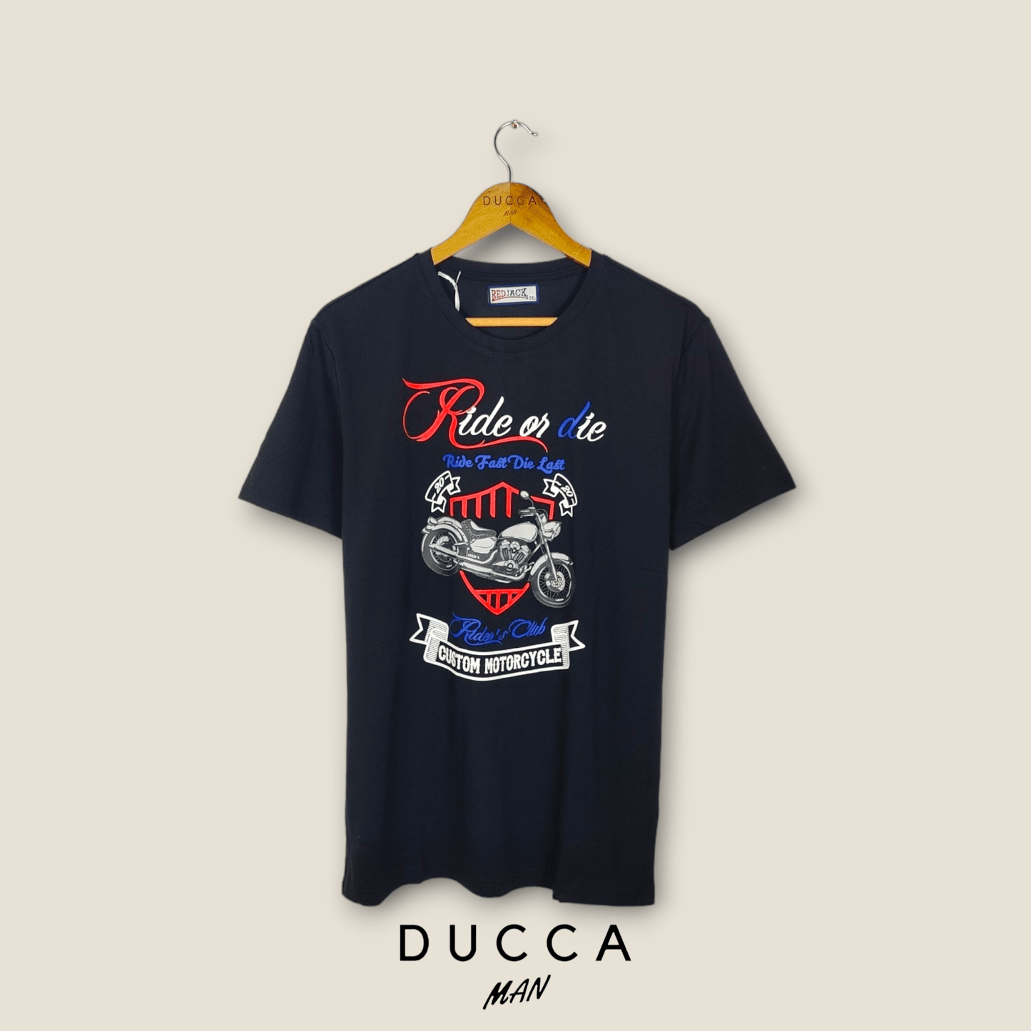 Camiseta Leyenda de la Carretera - DUCCA Camisetas Hombre 2XL / Negro DUCCA
