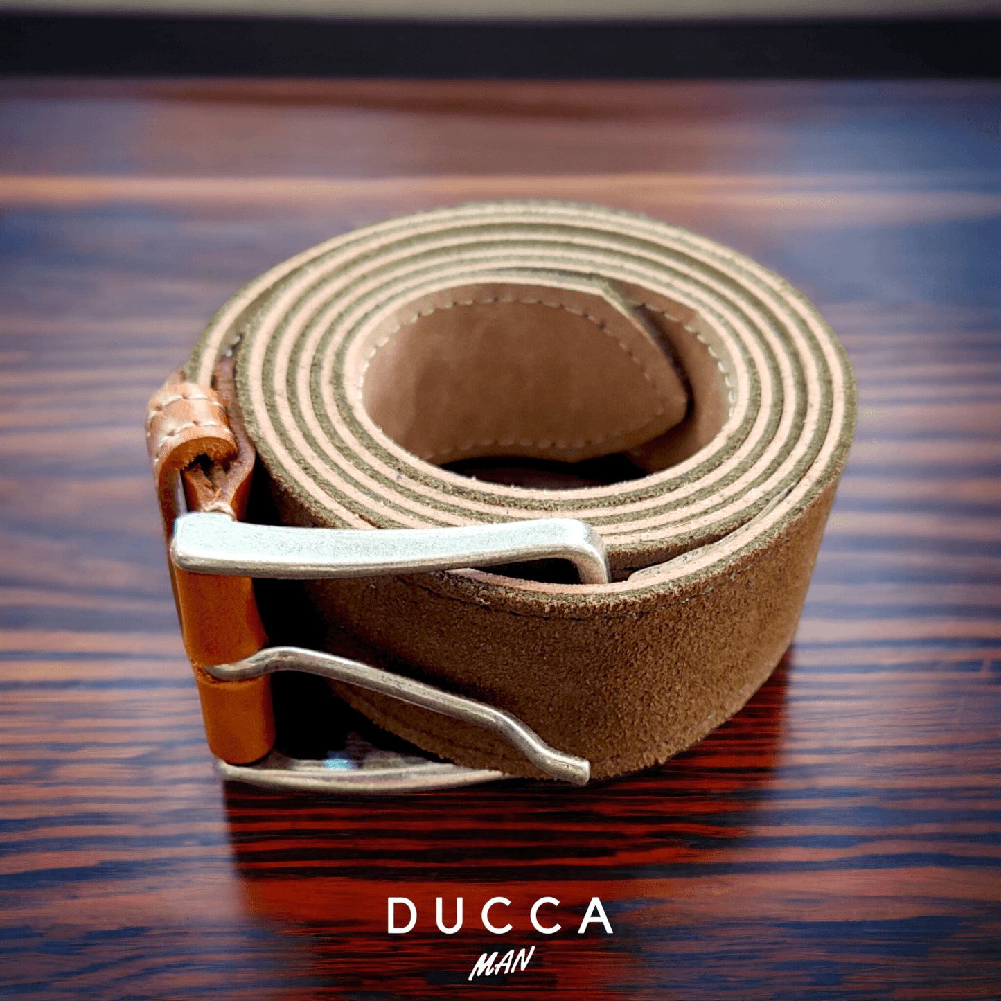 Cinturón Ante Plano - DUCCA Cinturones Azul Marino / 95 DUCCA