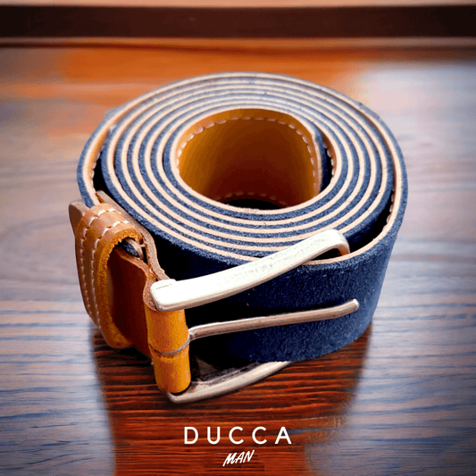 Cinturón Ante Plano - DUCCA Cinturones Azul Marino / 95 DUCCA