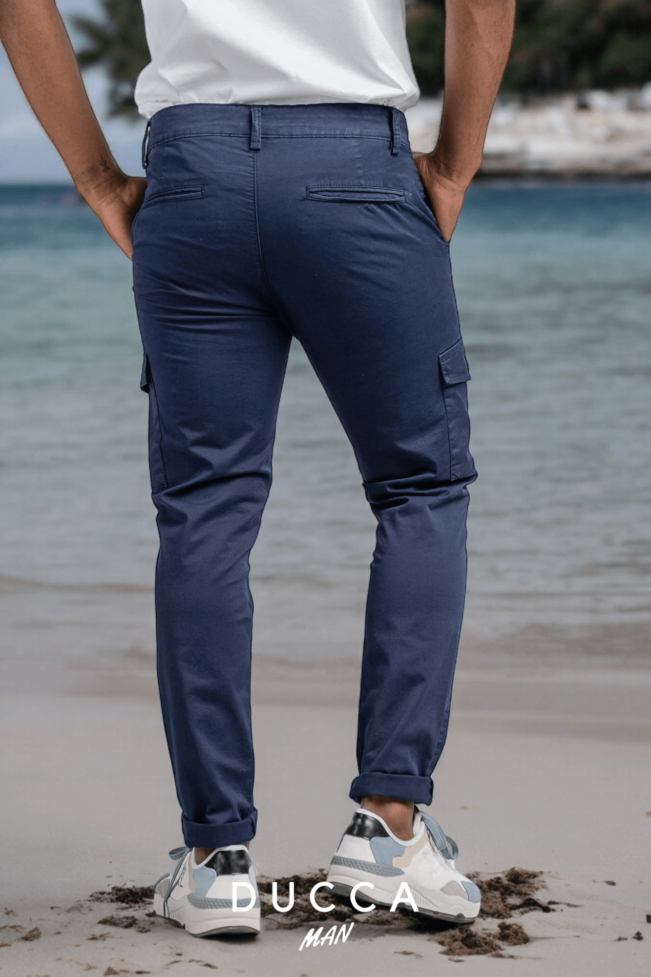 Pantalón Cargo French Bulldog - DUCCA Pantalones Cargo 38 / Piedra DUCCA