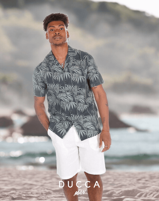 Camisa Hawaiana Hoja Marina - DUCCA S DUCCA