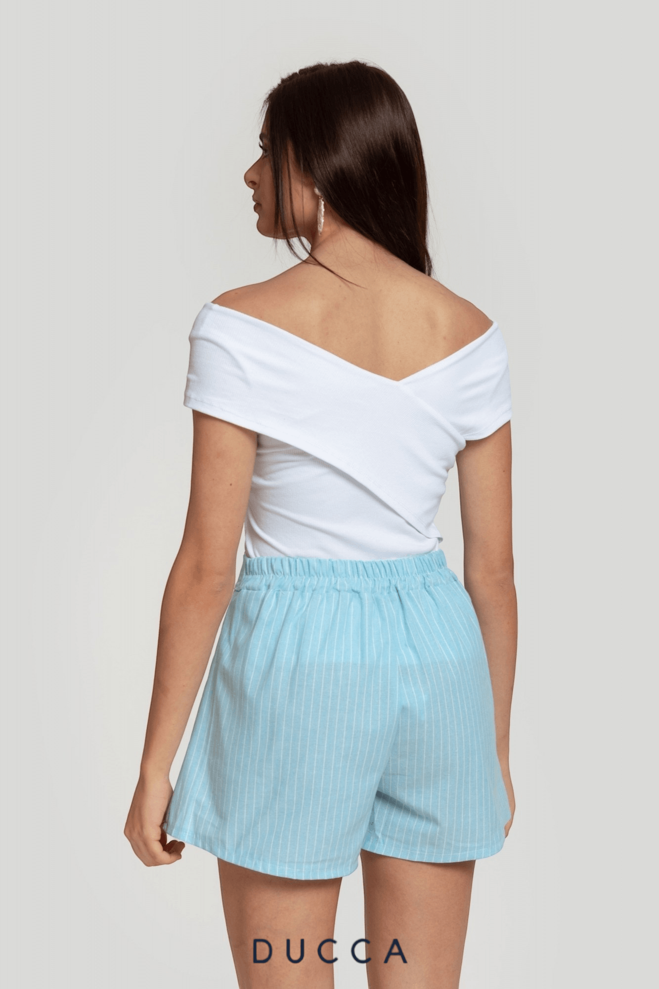 Short Armonías Print Celeste - DUCCA S DUCCA