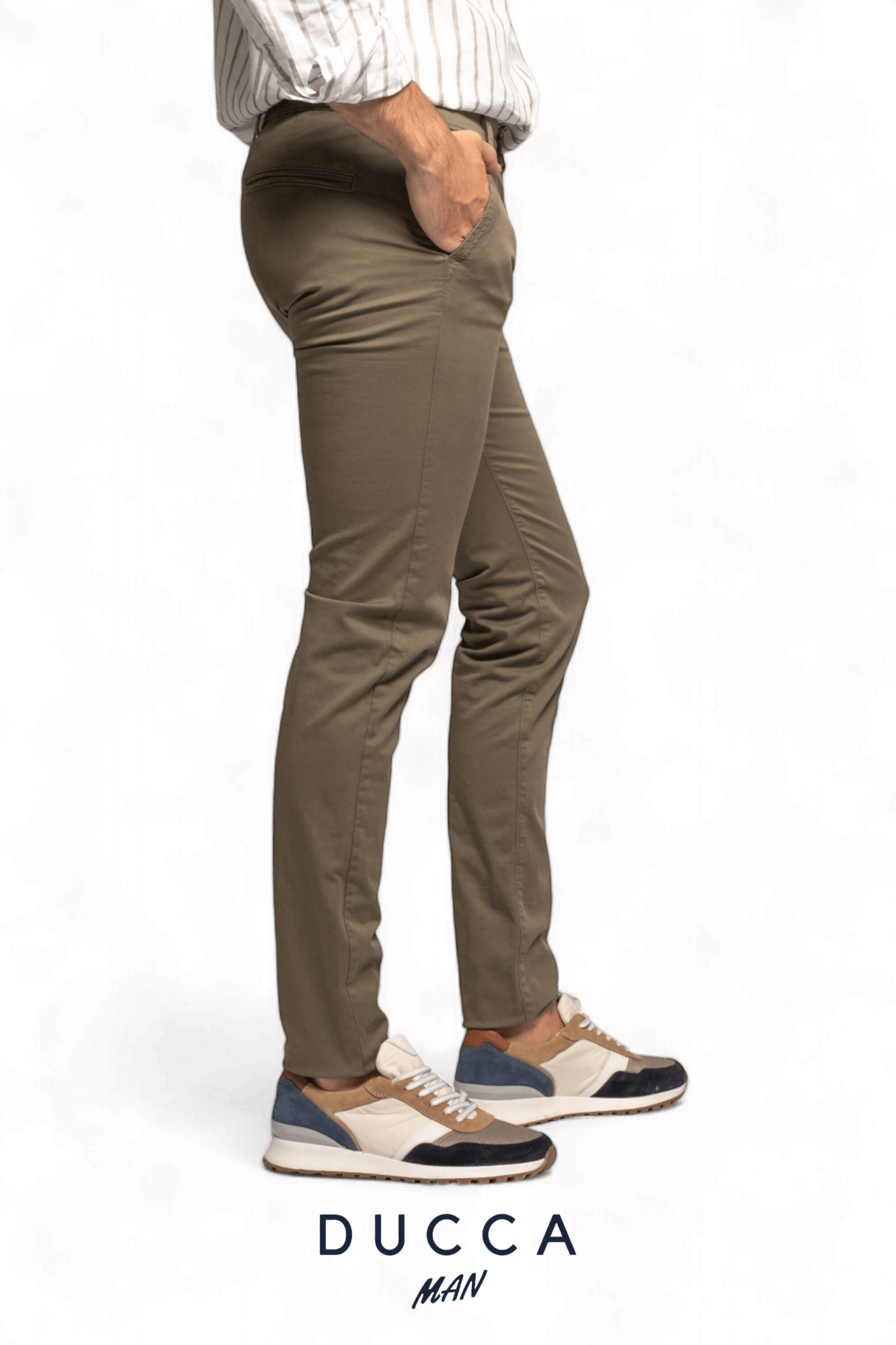 Pantalón Chino French Bulldog - DUCCA Pantalones Hombre 36 / Negro DUCCA