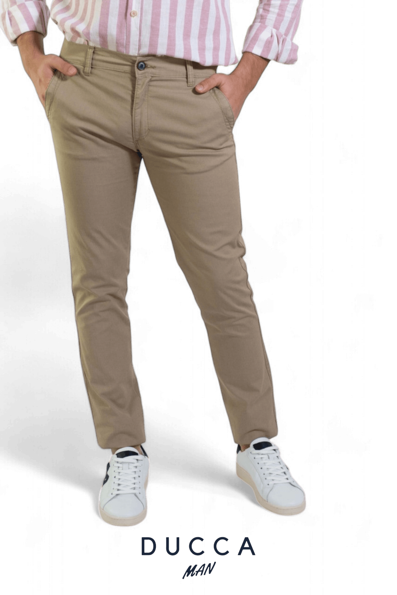 Pantalón Chino French Bulldog - DUCCA Pantalones Hombre 36 / Negro DUCCA