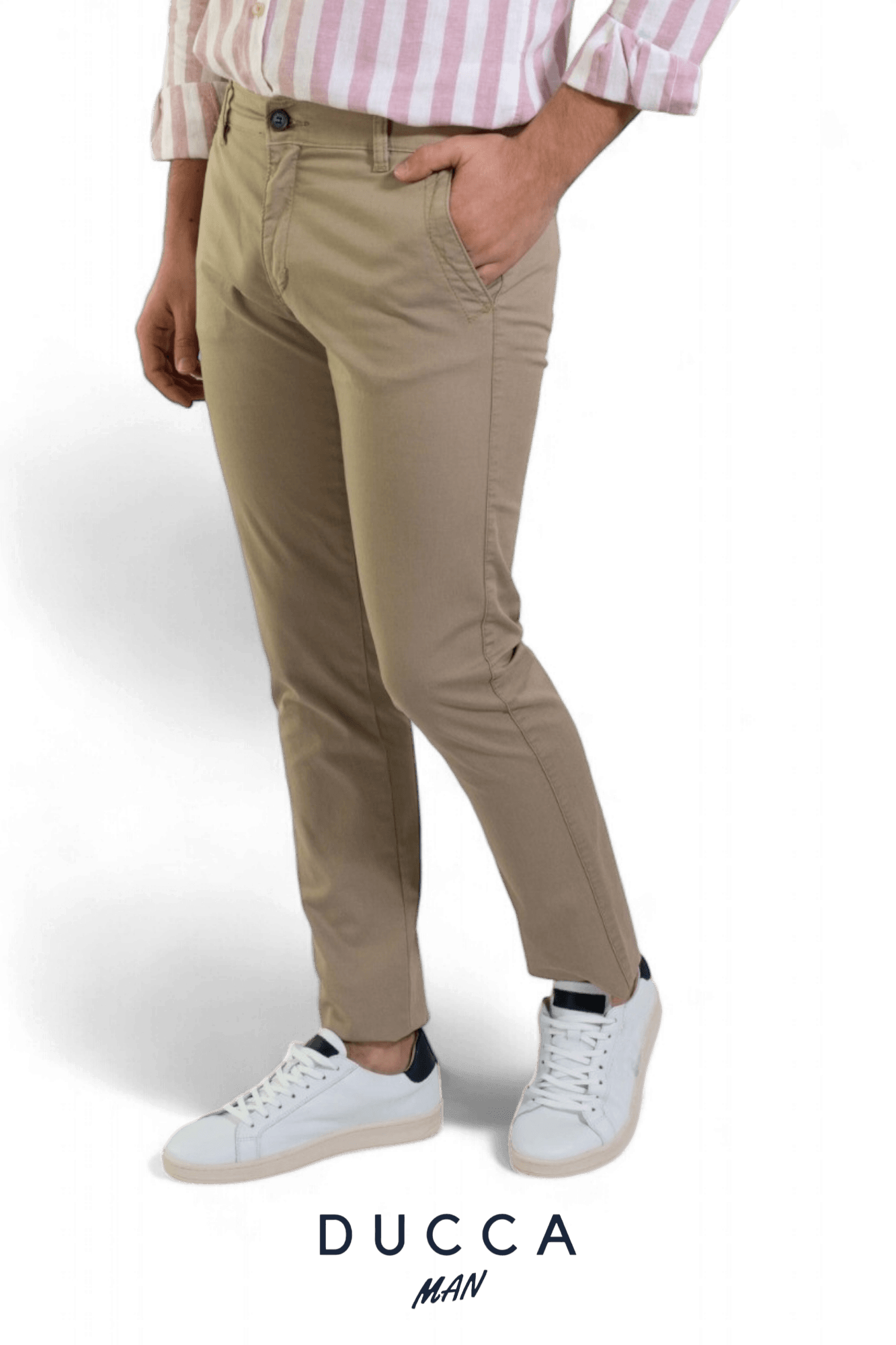 Pantalón Chino French Bulldog - DUCCA Pantalones Hombre 36 / Negro DUCCA