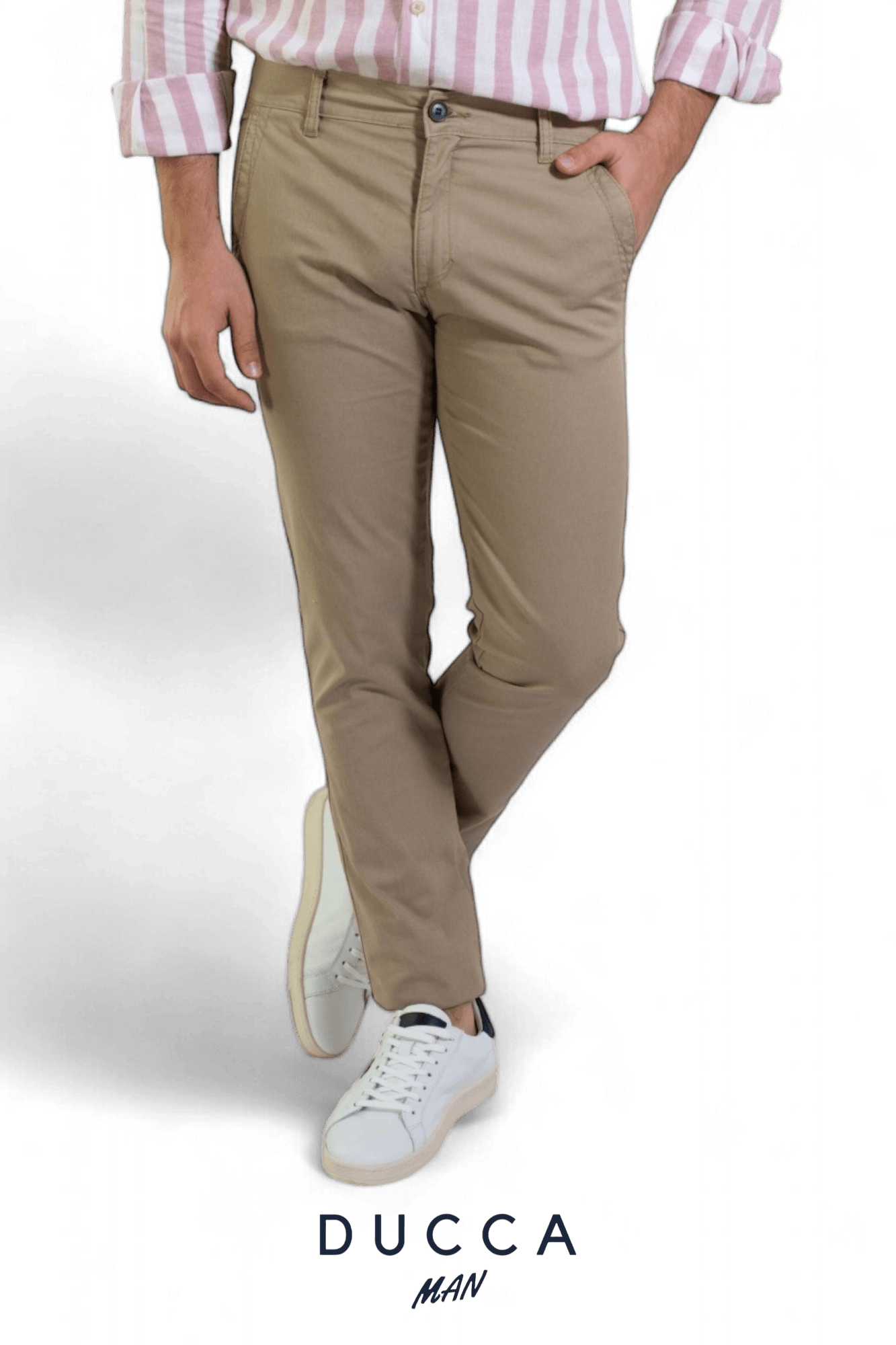 Pantalón Chino French Bulldog - DUCCA Pantalones Hombre 36 / Negro DUCCA