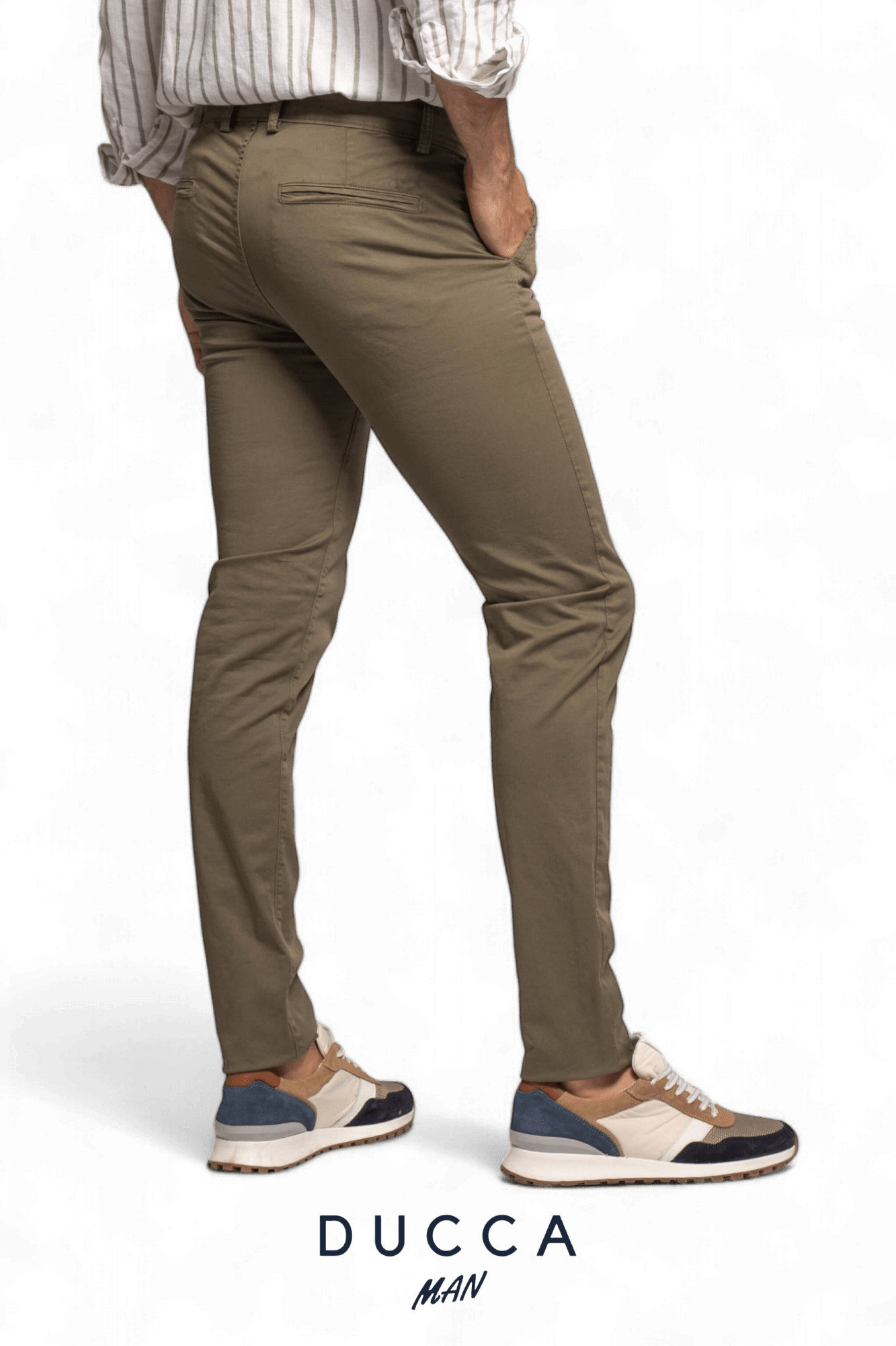 Pantalón Chino French Bulldog - DUCCA Pantalones Hombre 36 / Negro DUCCA