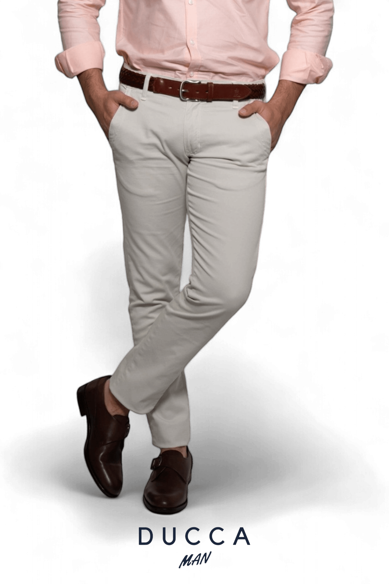 Pantalón Chino French Bulldog - DUCCA Pantalones Hombre 36 / Negro DUCCA