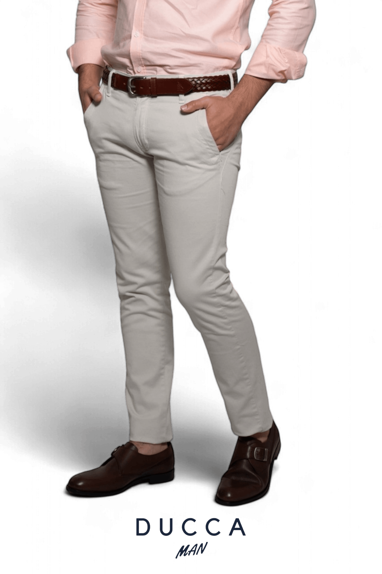 Pantalón Chino French Bulldog - DUCCA Pantalones Hombre 36 / Negro DUCCA