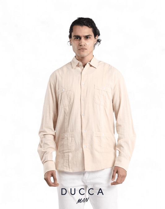 Guayabera Sombra de Palma - DUCCA S / Beige DUCCA