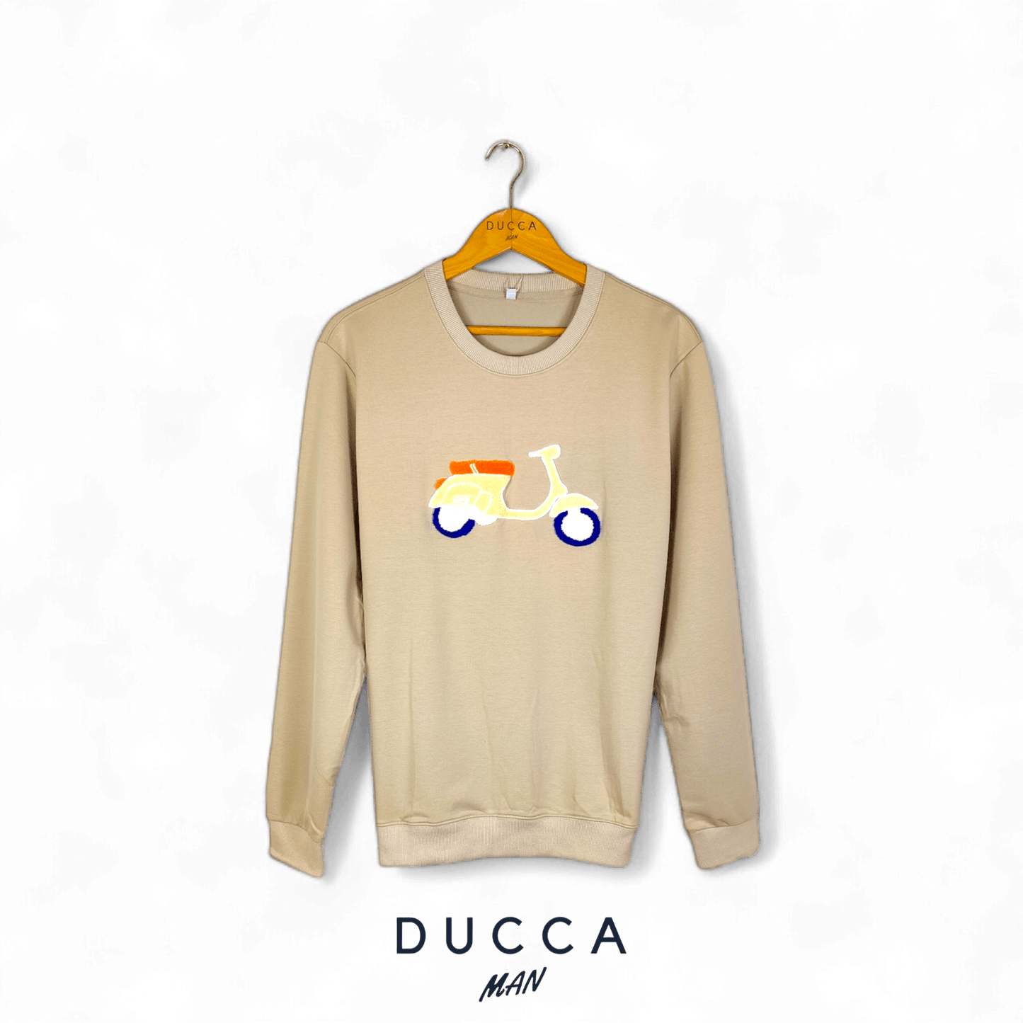 Sudadera Vespa - DUCCA Sudaderas Hombre M / Azul DUCCA