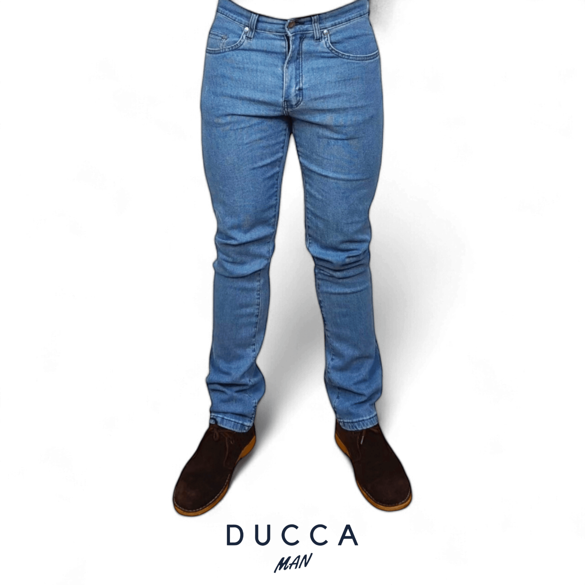 Pantalón Jean Estructura - DUCCA Pantalones Hombre 38 / Piedra DUCCA