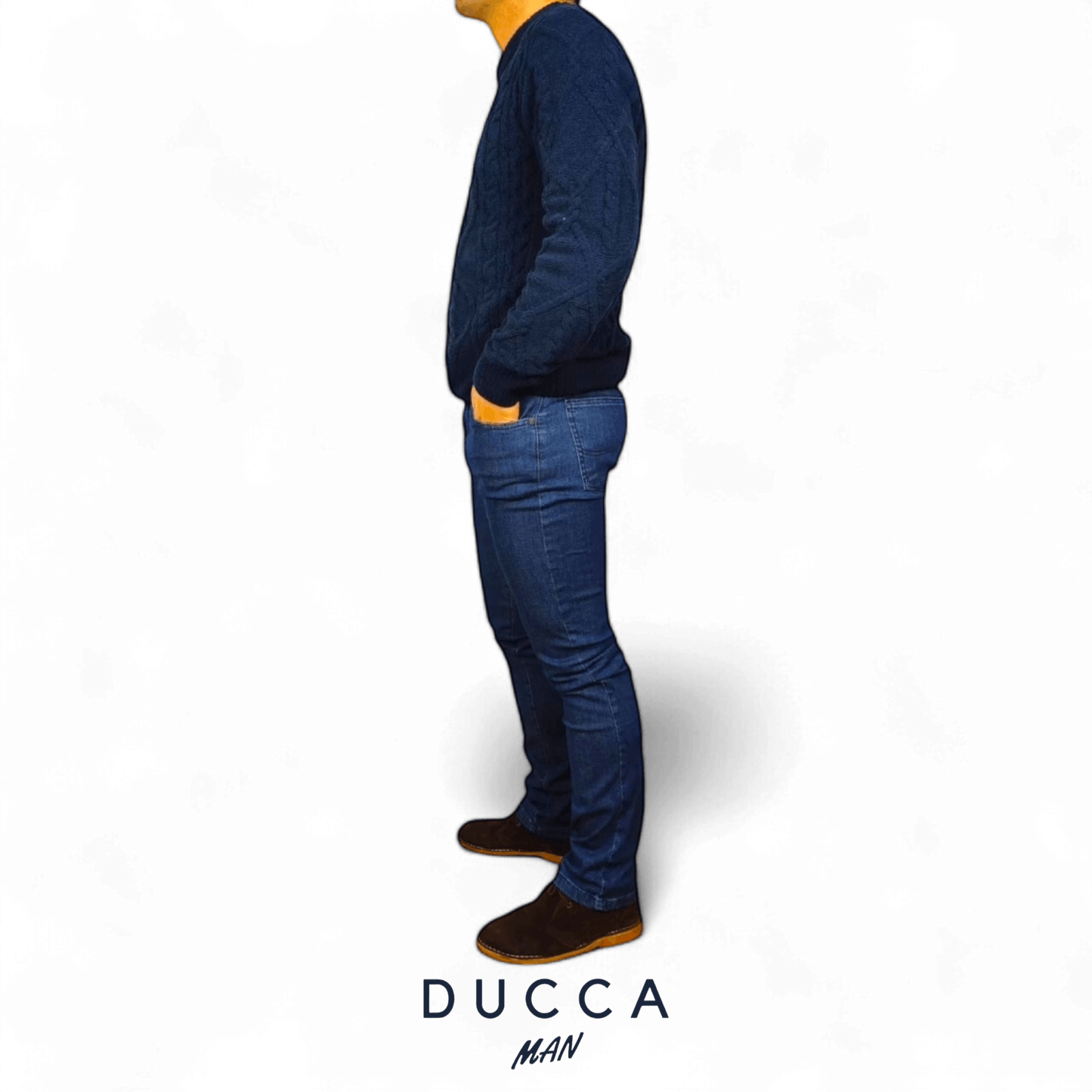 Pantalón Jean Estructura - DUCCA Pantalones Hombre 38 / Piedra DUCCA