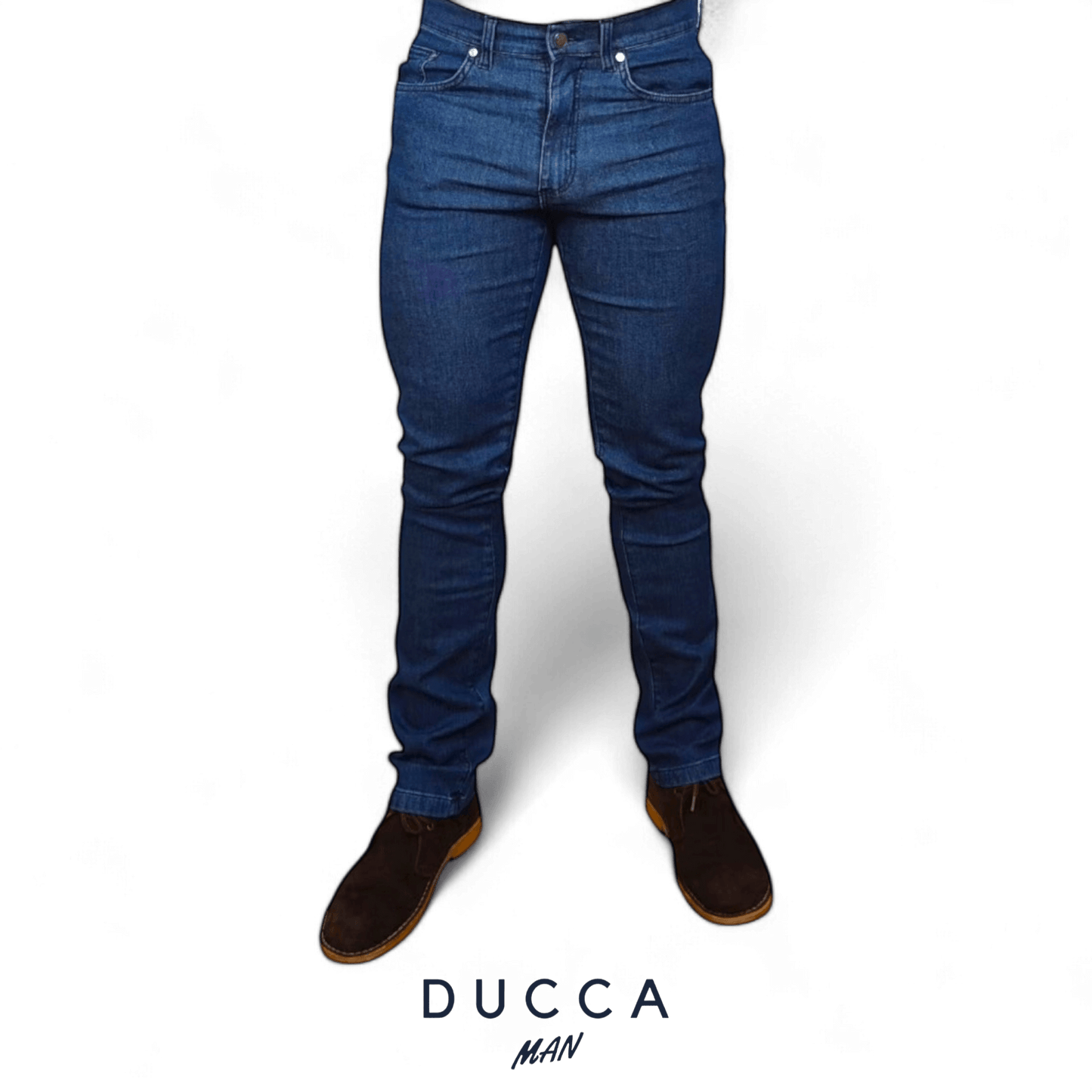 Pantalón Jean Estructura - DUCCA Pantalones Hombre 38 / Piedra DUCCA