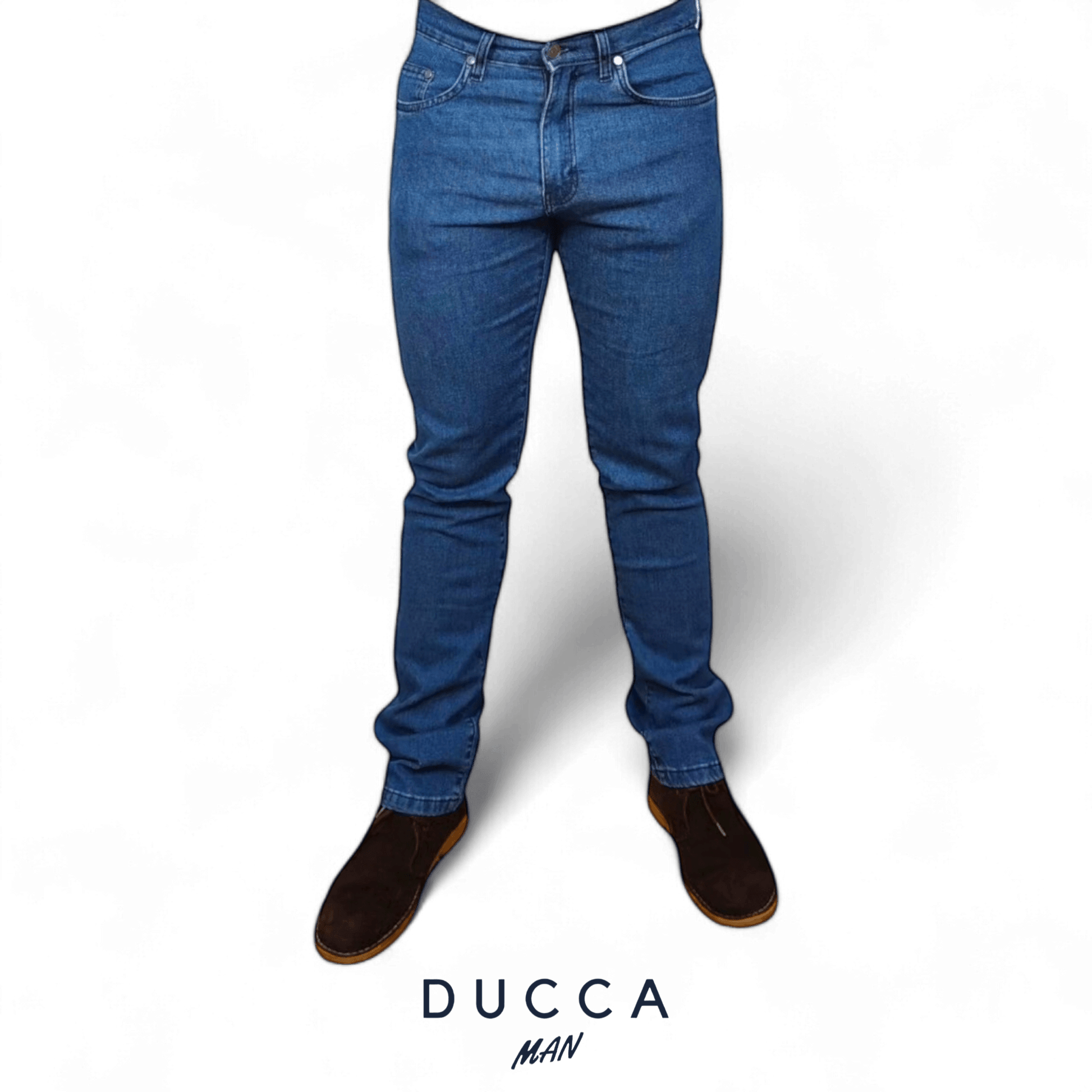Pantalón Jean Estructura - DUCCA Pantalones Hombre 38 / Piedra DUCCA