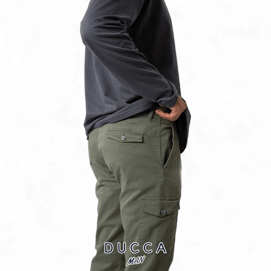 Pantalón Chino Cargo - DUCCA Pantalones Cargo 38 / Crema DUCCA