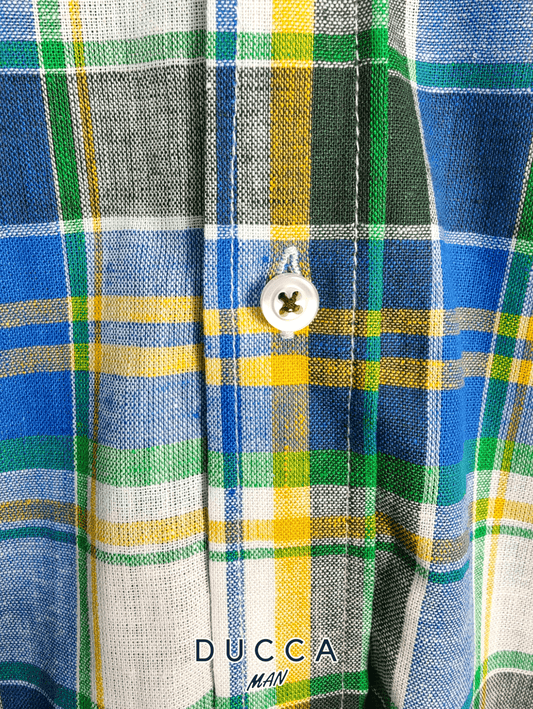 Camisa Cuadro Mediterráneo - DUCCA Camisas Hombre 40 DUCCA