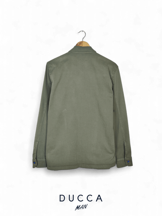 Sobrecamisa Cuatro Cierres Verde Caqui - DUCCA Sobrecamisas Hombre M DUCCA