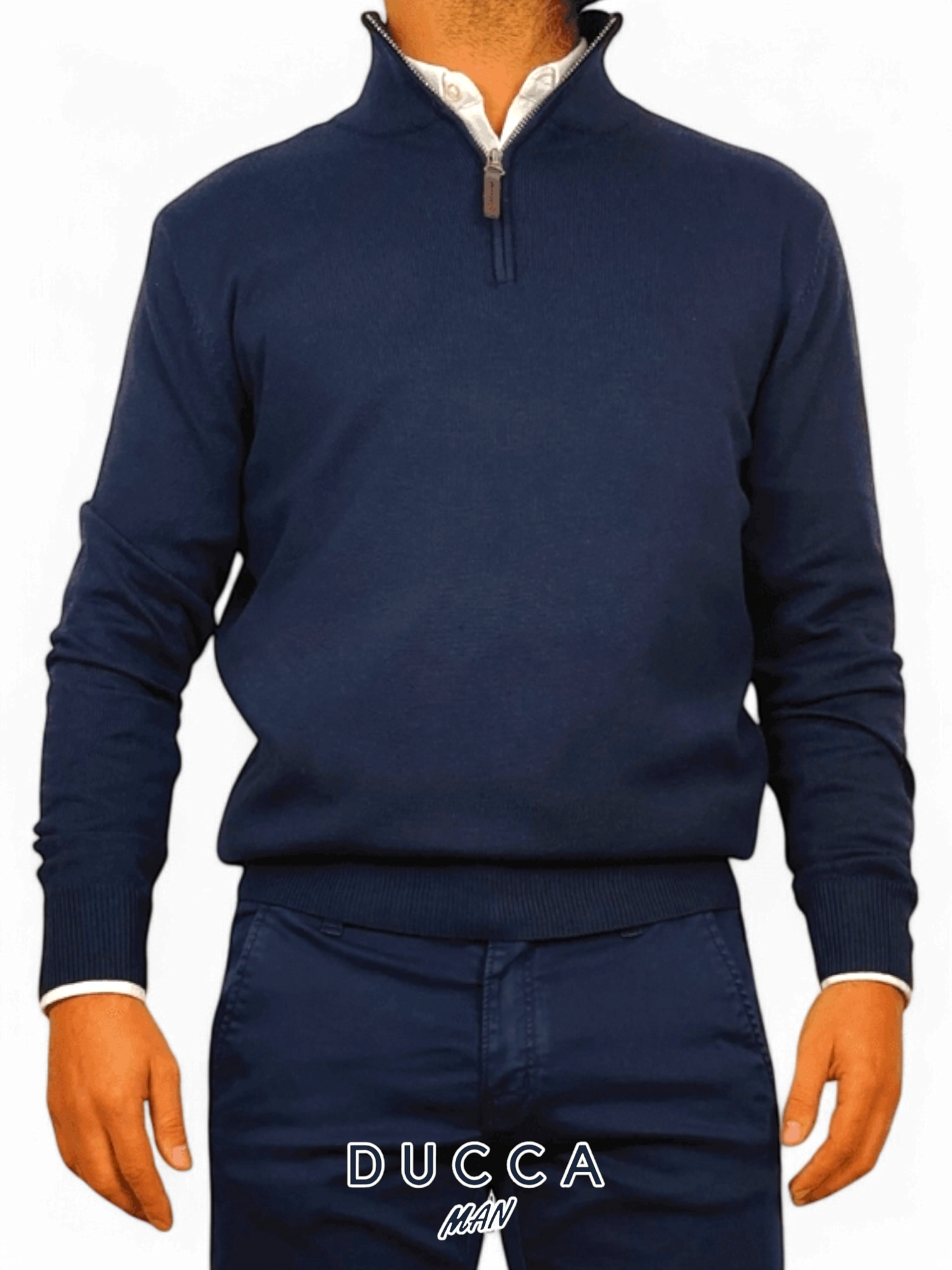 Jersey Media Cremallera - DUCCA M / Azul DUCCA