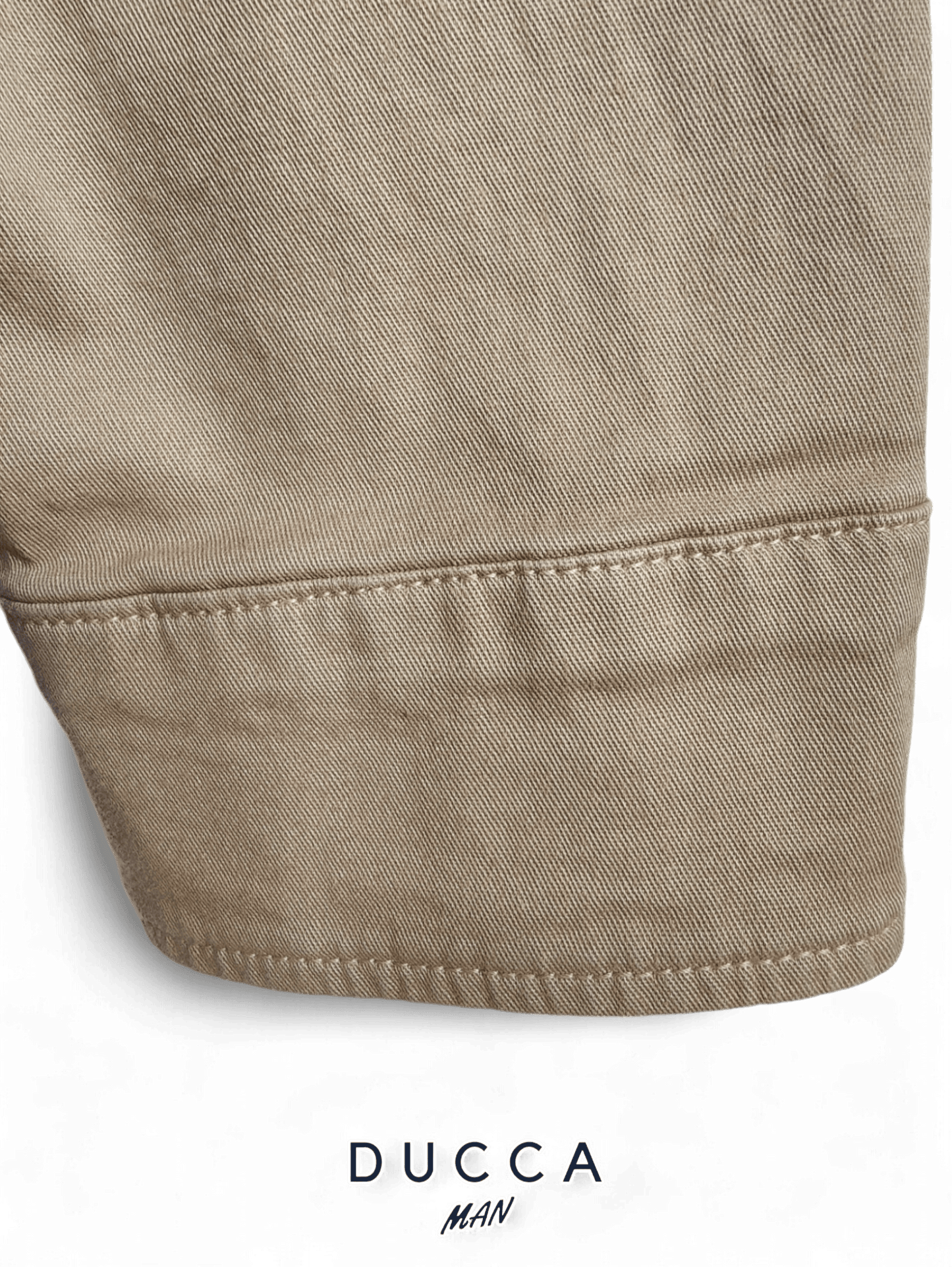 Sobrecamisa Cuatro Cierres Beige - DUCCA Sobrecamisas Hombre M DUCCA